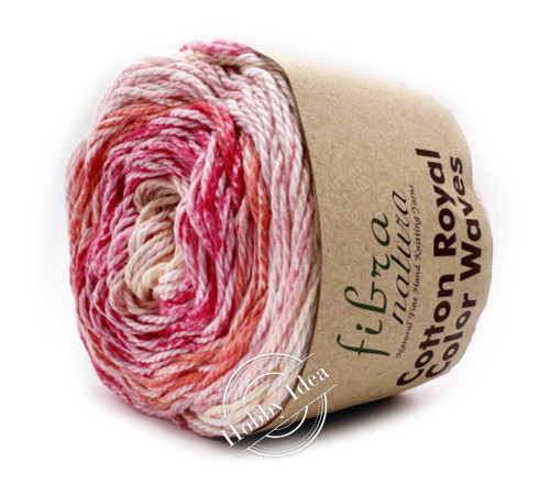 Fibra Natura Cotton Royal Color Waves 2201 Розовый зефир