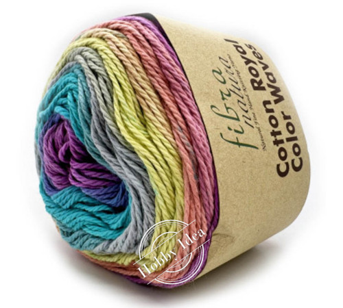 Fibra Natura Cotton Royal Color Waves 2207 Радуга