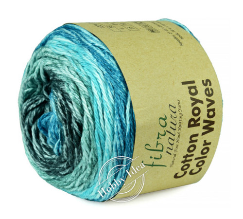 Fibra Natura Cotton Royal Color Waves 2214 Лазурь