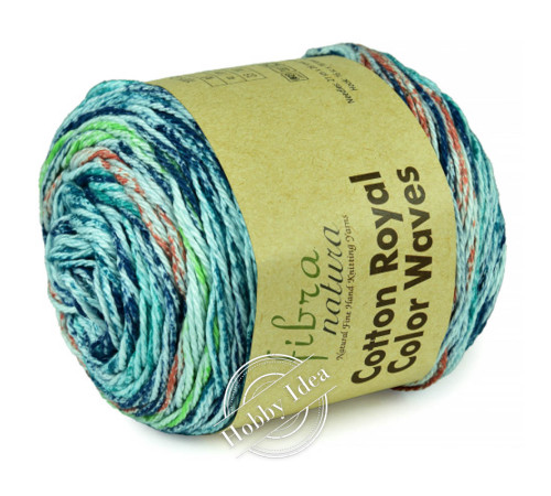 Fibra Natura Cotton Royal Color Waves 2216 Синь