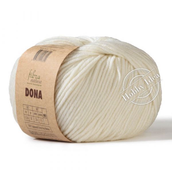 Fibra Natura Dona 10601 Молочный из категории Fibra Natura Dona