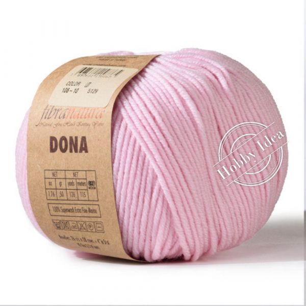 Fibra Natura Dona 10610 Бледно-розовый из категории Fibra Natura Dona