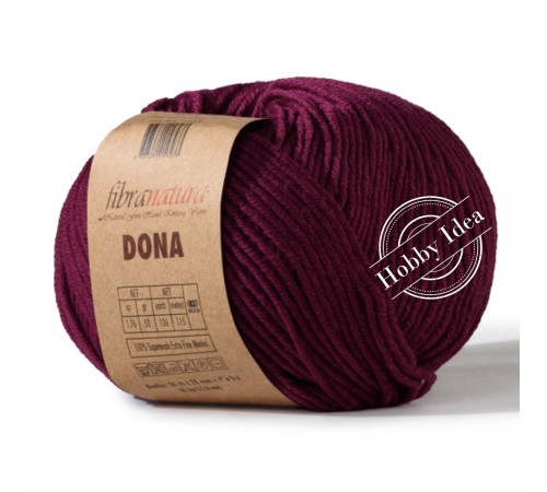 Fibra Natura Dona 10616 Бордовый