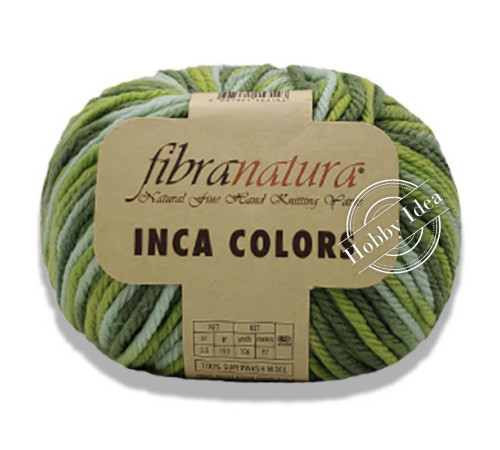 Fibra Natura Inca Colors 44037 Зелёно-фисташково-мятный