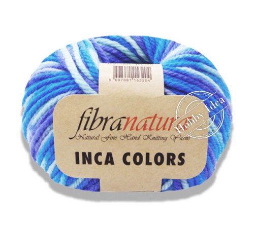 Fibra Natura Inca Colors 44043 Ярко-сине-голубой