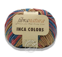 Fibra Natura Inca Colors 44038 Коричнево-сине-красный