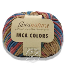 Fibra Natura Inca Colors 44038 Коричнево-сине-красный