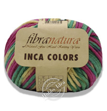 Fibra Natura Inca Colors 44041 Зелёно-жёлто-пурпурный