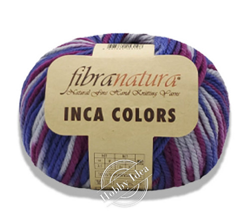 Fibra Natura Inca Colors 44042 Сине-бело-красный