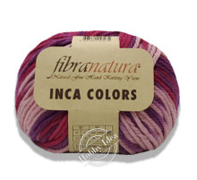 Fibra Natura Inca Colors 44046 Фиолетово-красно-лососевый