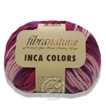 Fibra Natura Inca Colors 44046 Фиолетово-красно-лососевый