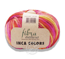 Fibra Natura Inca Colors 44047 Желто-розово-алый