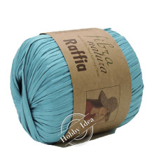 Fibra Natura Raffia 11609 Голубо-бирюзовый