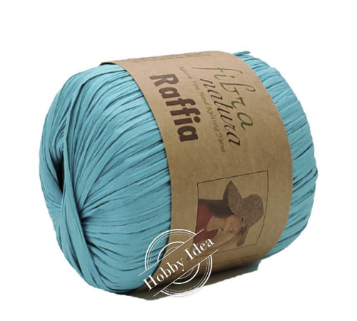 Fibra Natura Raffia 11609 Голубо-бирюзовый