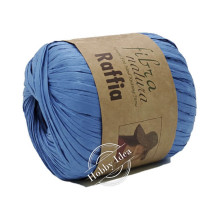 Fibra Natura Raffia 11610 Тёмноголубой