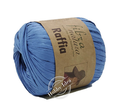 Fibra Natura Raffia 11610 Тёмноголубой