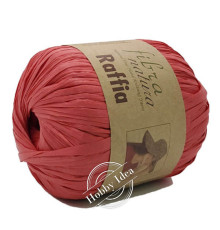 Fibra Natura Raffia 11626 Пастельный красный