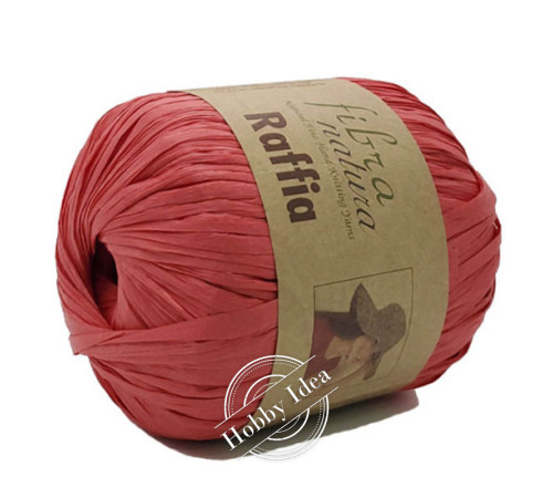 Fibra Natura Raffia 11626 Пастельный красный