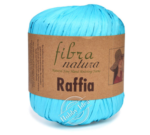 Fibra Natura Raffia 11629 Яркая бирюза