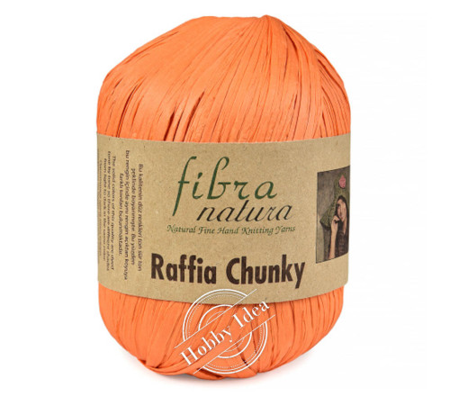 Fibra Natura Raffia Chunky 11425 Оранжевый
