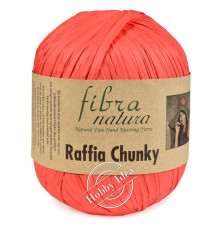 Fibra Natura Raffia Chunky 11429 Яркий коралл