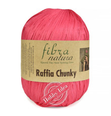Fibra Natura Raffia Chunky 11430 Насыщенно розовый