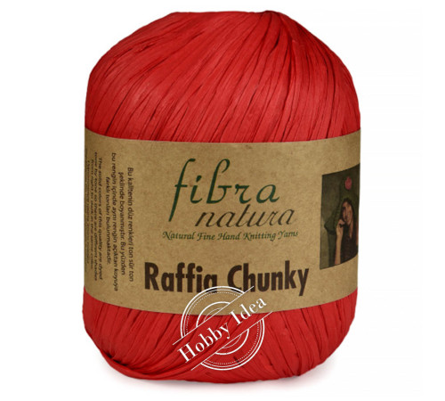 Fibra Natura Raffia Chunky 11432 Красный