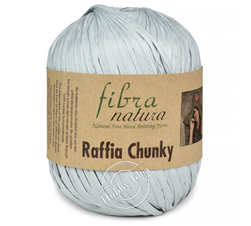 Fibra Natura Raffia Chunky 11441 Светло серый