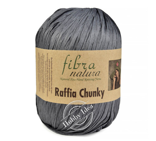 Fibra Natura Raffia Chunky 11442 Тёмно-серый