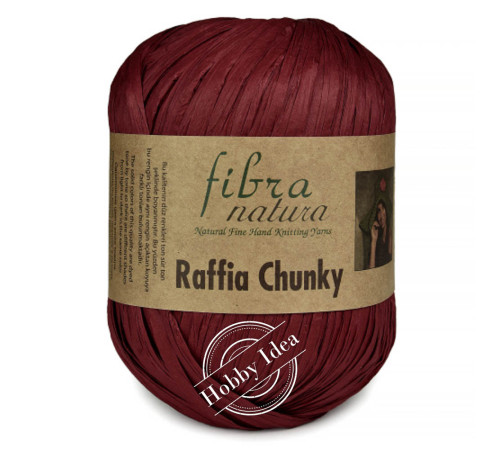Fibra Natura Raffia Chunky 11444 Бордовый
