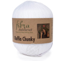 Fibra Natura Raffia Chunky 11401 Белый