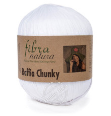 Fibra Natura Raffia Chunky 11401 Белый