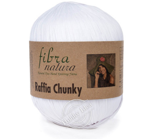 Fibra Natura Raffia Chunky 11401 Белый