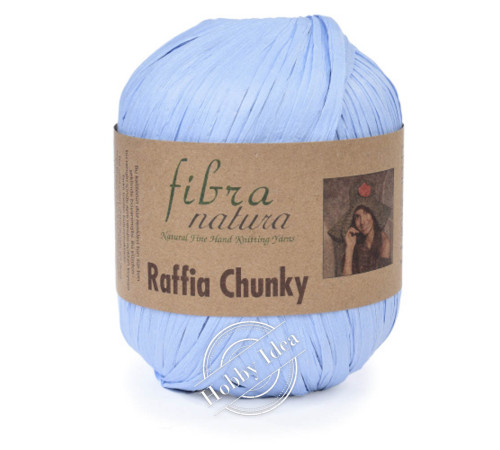 Fibra Natura Raffia Chunky 11410 Голубой