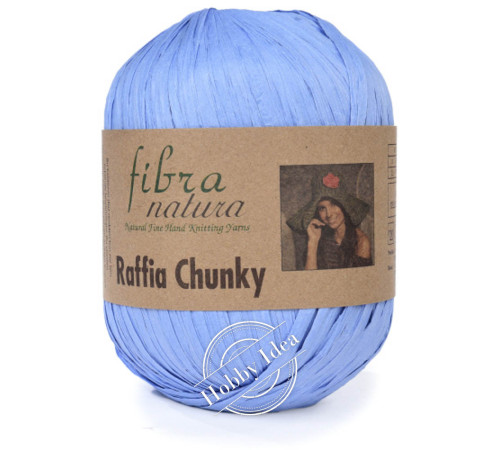 Fibra Natura Raffia Chunky 11411 Тёмно-голубой