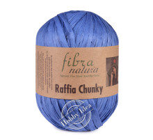 Fibra Natura Raffia Chunky 11412 Ярко синий