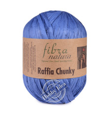 Fibra Natura Raffia Chunky 11412 Ярко синий