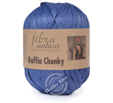 Fibra Natura Raffia Chunky 11413 Синий