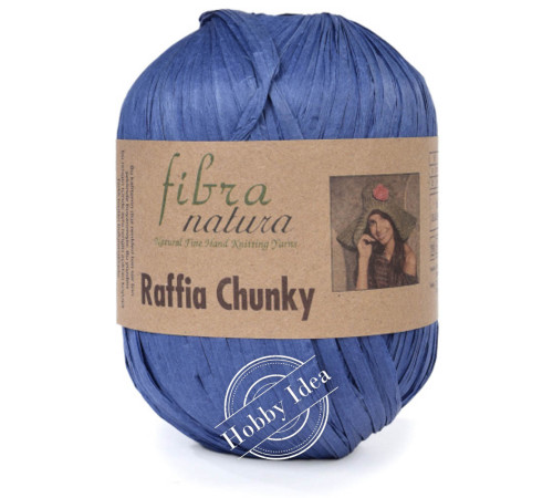 Fibra Natura Raffia Chunky 11413 Синий