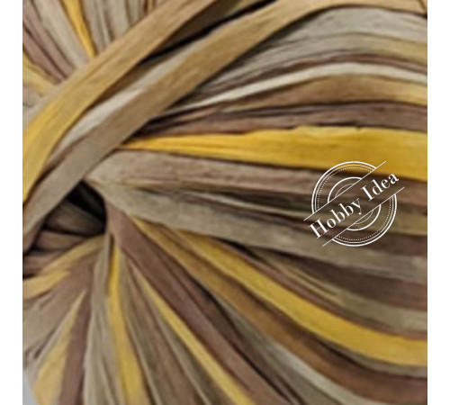 Fibra Natura Raffia Multi 11704 Коричнево-бежево-жёлтый