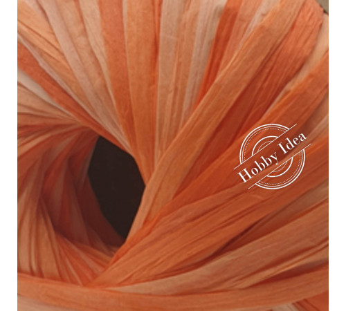 Fibra Natura Raffia Multi 11718 Оранжево-белый