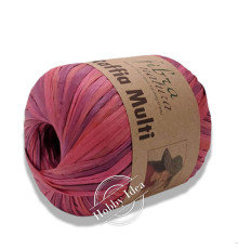 Fibra Natura Raffia Multi 11702 Красно-бордовый