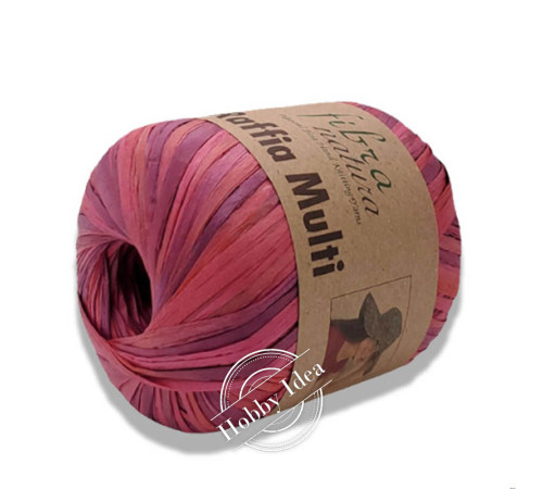Fibra Natura Raffia Multi 11702 Красно-бордовый