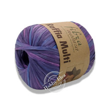 Fibra Natura Raffia Multi 11706 Сине-фиолетовый