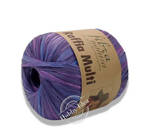 Fibra Natura Raffia Multi 11706 Сине-фиолетовый