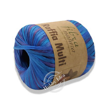 Fibra Natura Raffia Multi 11708 Сине-голубой