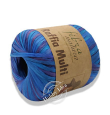 Fibra Natura Raffia Multi 11708 Сине-голубой