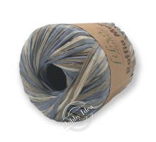 Fibra Natura Raffia Multi 11709 Бежево-синий