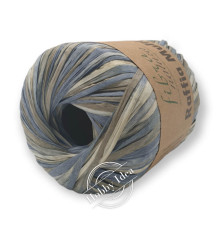 Fibra Natura Raffia Multi 11709 Бежево-синий