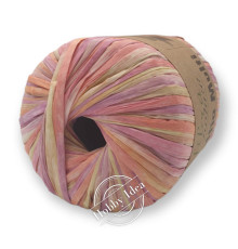 Fibra Natura Raffia Multi 11713 Розово-жёлтый